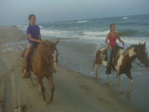 horseback on the beach